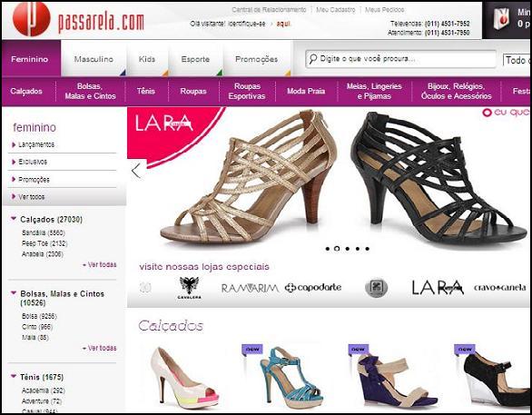 loja online calçados femininos